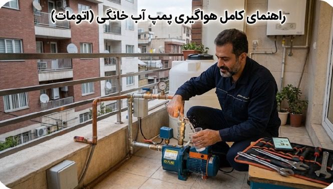 هواگیری پمپ آب اتومات